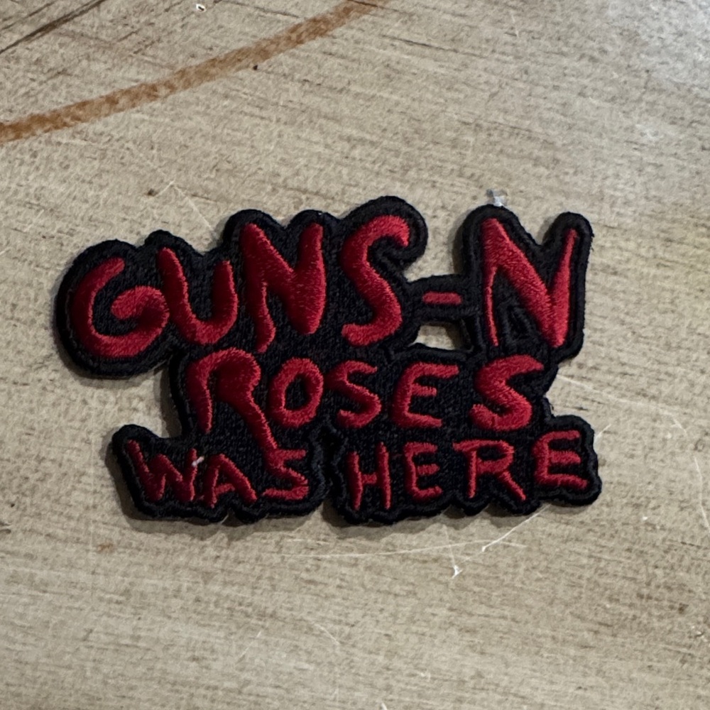 Guns N Roses Patch Cut Out Was Here Band Logo new Official Size Accessory Size